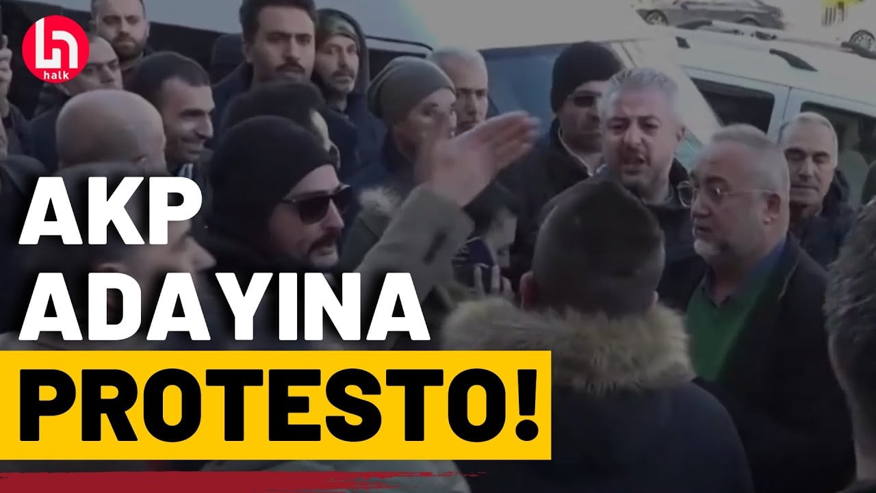 Depremzedeler AKP adayını böyle protesto etti!