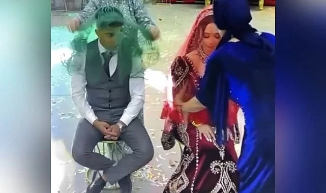 Kınada İlginç Anlar, Damada Öyle Bir Şey Yaptılar Ki...