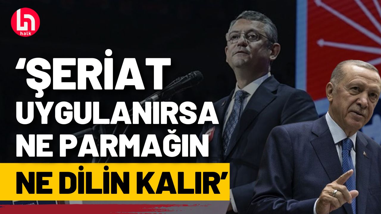 Özgür Özel'in Erdoğan'a şeriat çıkışı salonda alkış koparttı!