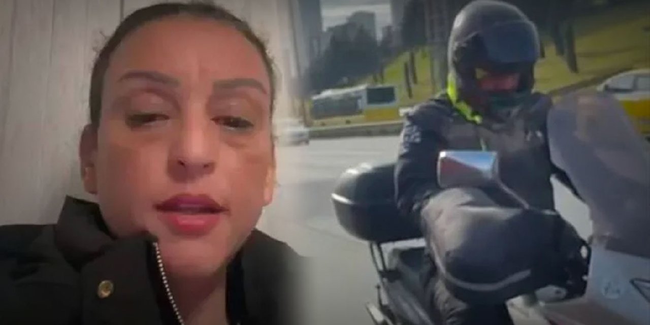 Kadın Sürücüyü Tehdit Eden Motosikletli Gözaltında