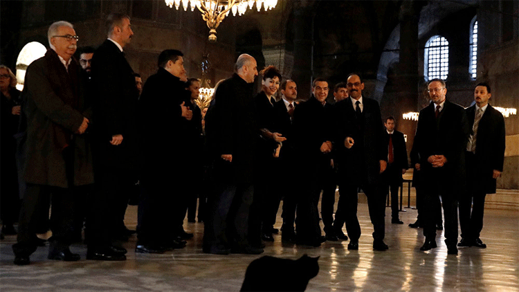 Yunanistan Başbakanı Çipras Ayasofya'da