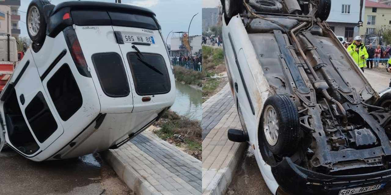 Sulama Kanalına Devrilen Aracın Sürücüsü Hayatını Kaybetti