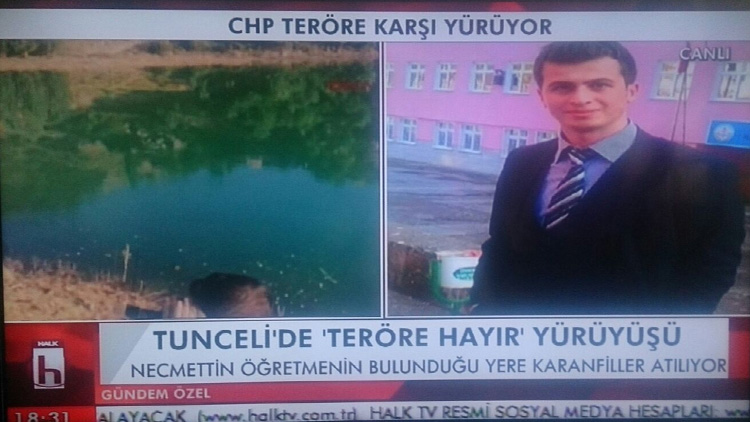 CHP, Tunceli'de şehit öğretmen Necmettin Yılmaz için yürüdü