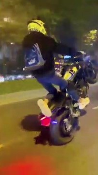 Akrobatik hareketler yapan motosikletliye 8 bin 635 lira ceza