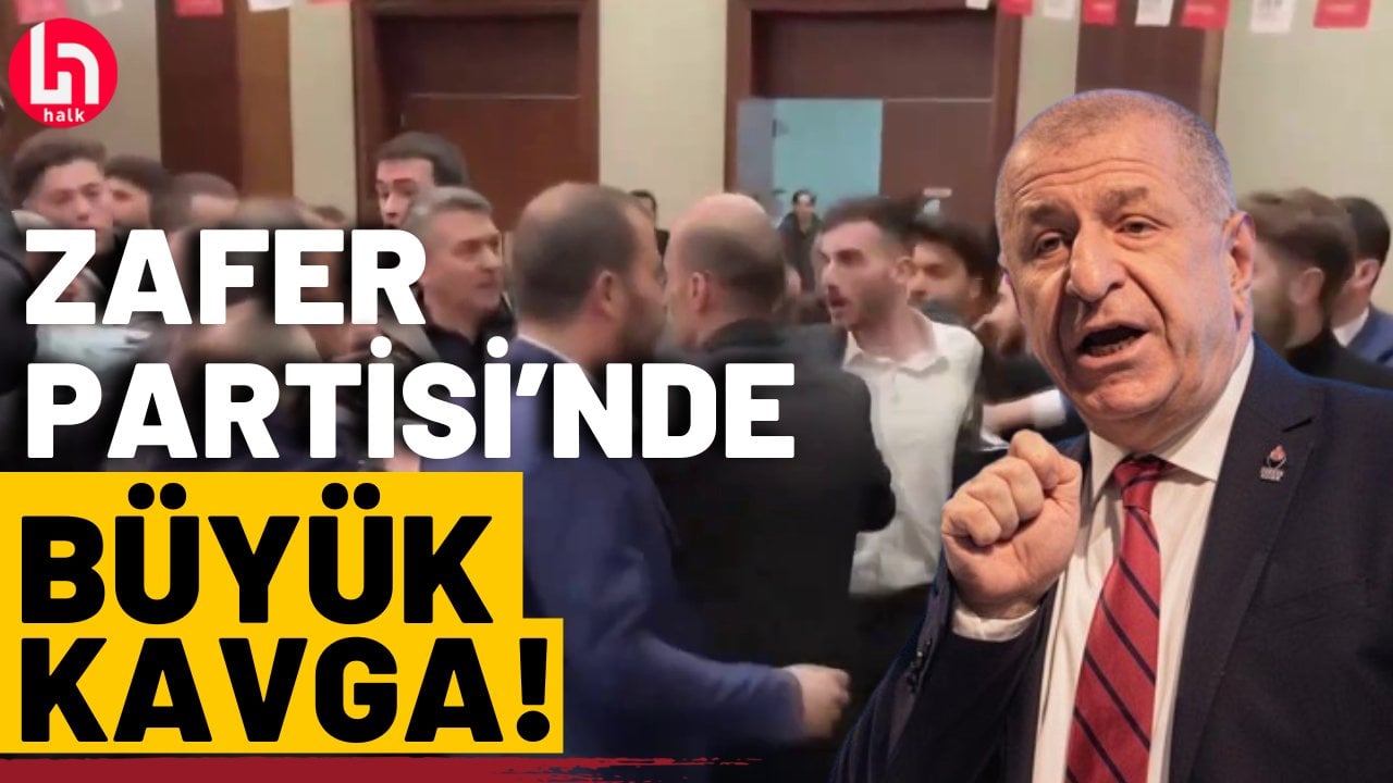 Zafer Partisi toplantısında yumruklar havada uçuştu!