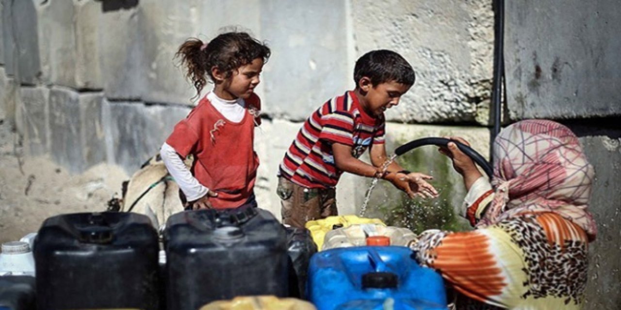 Gazze'de Acı Tablo! Kişi Başına Düşen Su Miktarı 90 Litreden 2 Litreye İndi