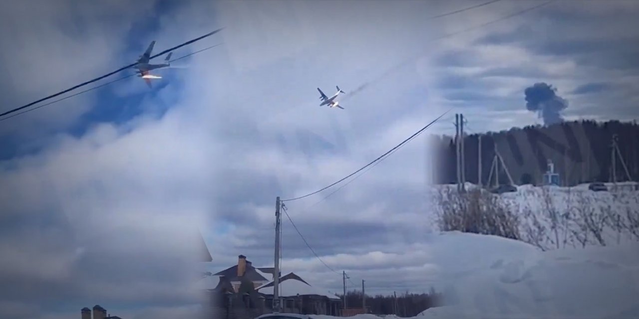 Rusya'da Dev Uçak Böyle Düştü