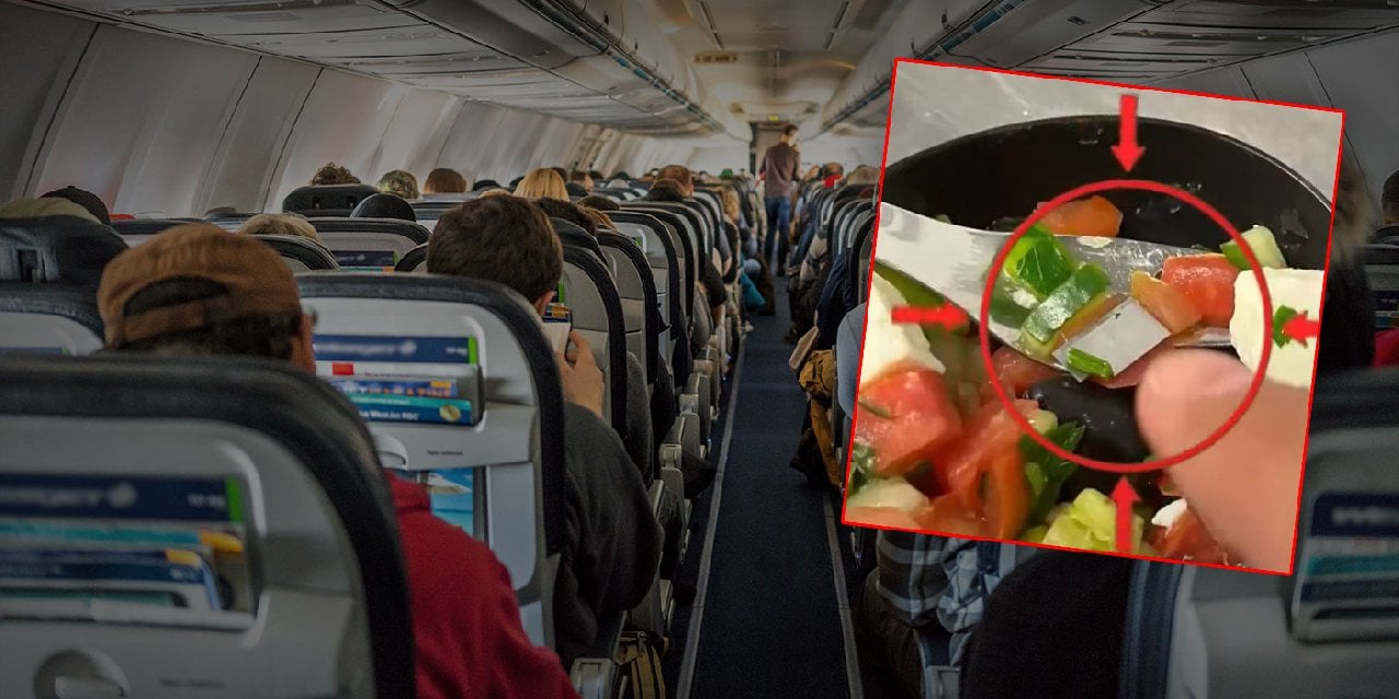 Türkiye'ye Dönen Uçakta Dehşet Anları! Salatadan Bir Lokma Alır Almaz Ağzı Kanla Doldu