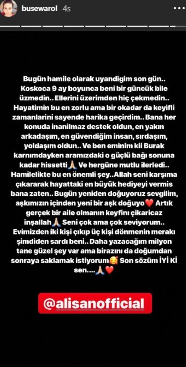 Alişan ve Buse Varol'un bebekleri dünyaya geldi