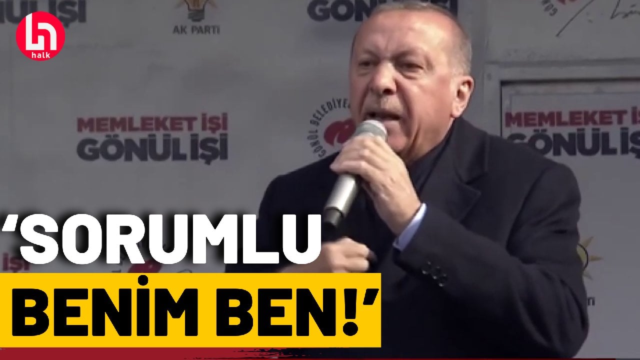 Erdoğan sorumlu olarak kendini gösterdi!