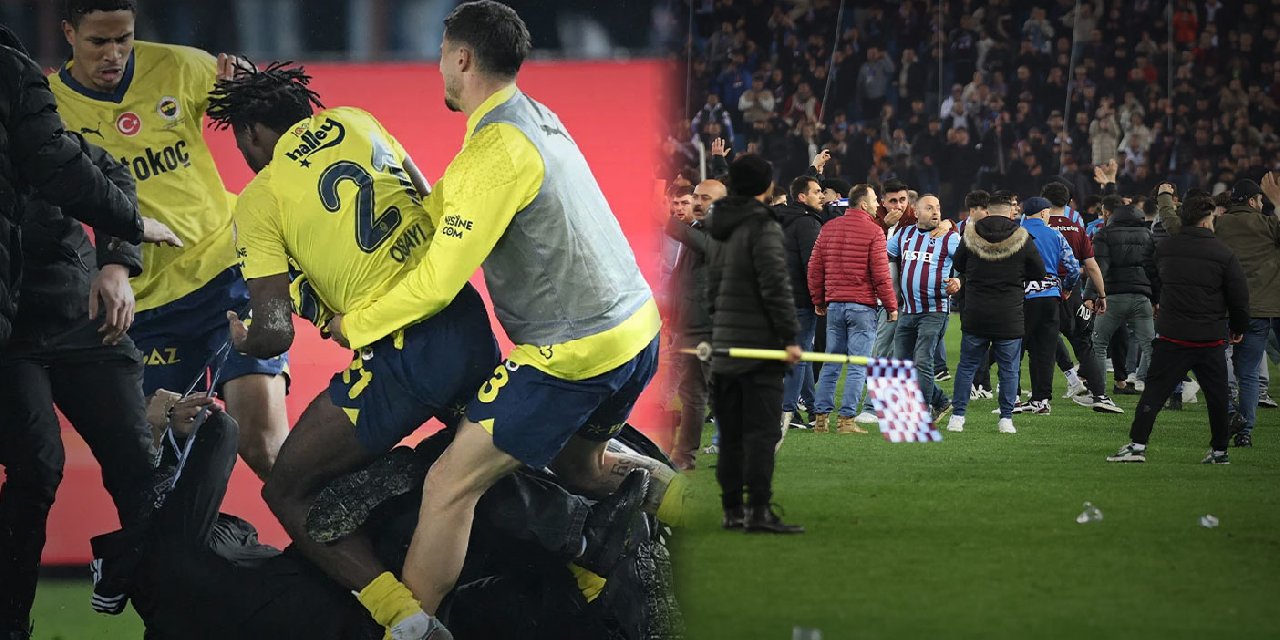 Trabzonsporlu Taraftarlar Fenerbahçeli Futbolculara Saldırdı