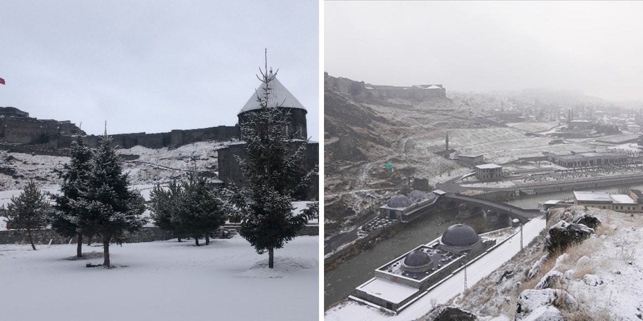 Erzurum, Kars ve Ardahan'da Kar Yağışı Etkili Oldu