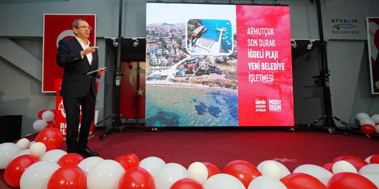 Ayvalık Belediye Başkanı Mesut Ergin'den ses getiren proje tanıtım toplantısı
