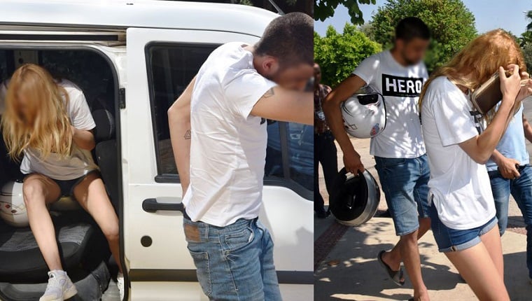 Antalya’da ‘Hero’ tişörtü giyen sevgililer gözaltına alındı