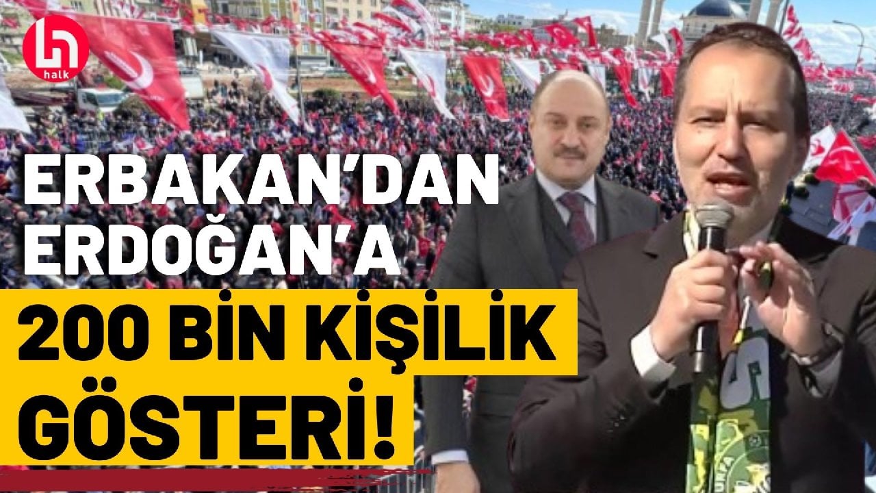 Yeniden Refah'tan Şanlıurfa mitinginde gövde gösterisi!