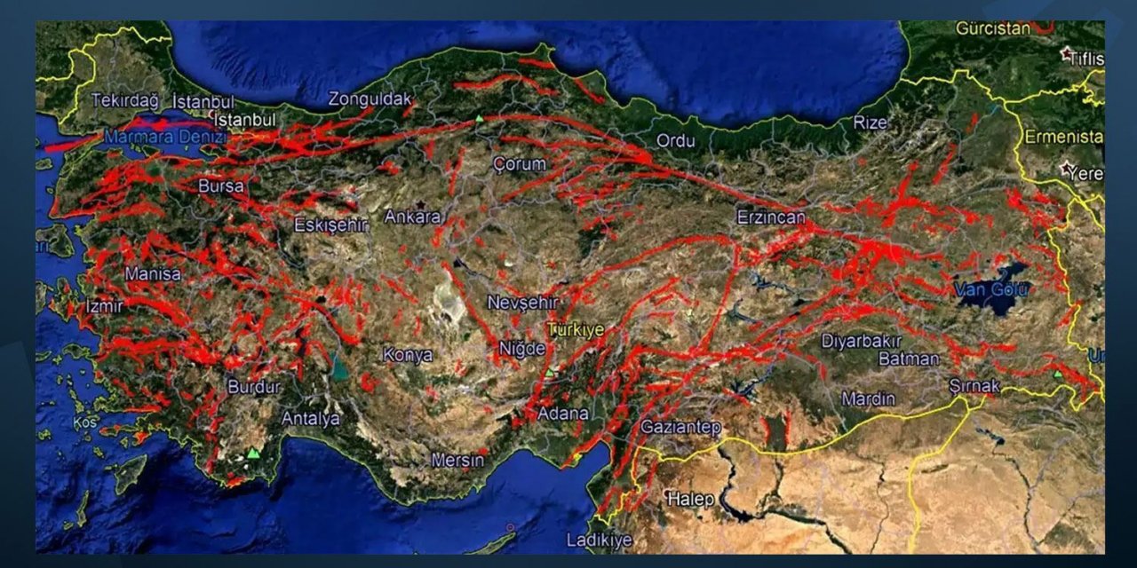 Kuzey Anadolu Fayı'nın 23 Yıllık Deformasyonu İnceleniyor
