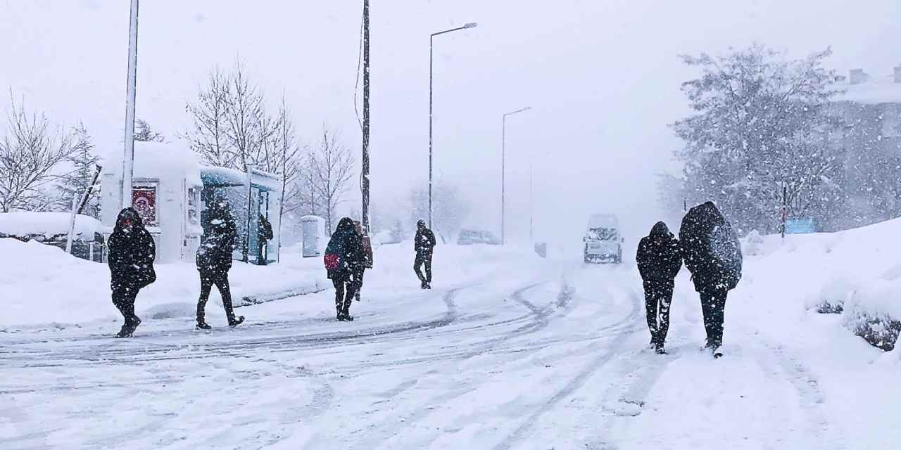 Bitlis'te yoğun kar yağışı nedeniyle okullar tatil edildi
