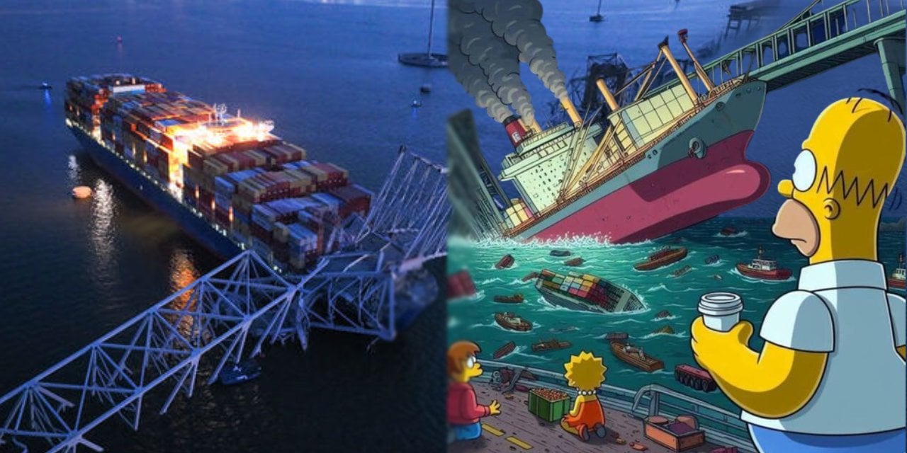 The Simpsons, Geçtiğimiz Günlerde Dünya Gündemine Oturan O Büyük Kazayı da Önceden Bilmiş