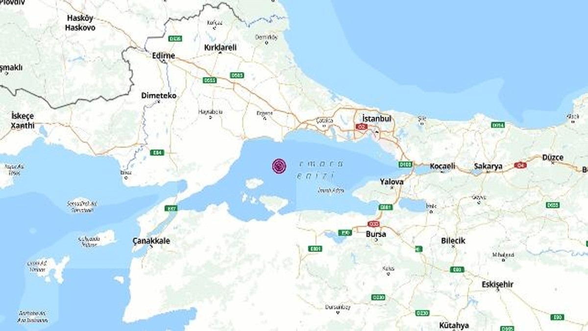 Marmara'da korkutan deprem