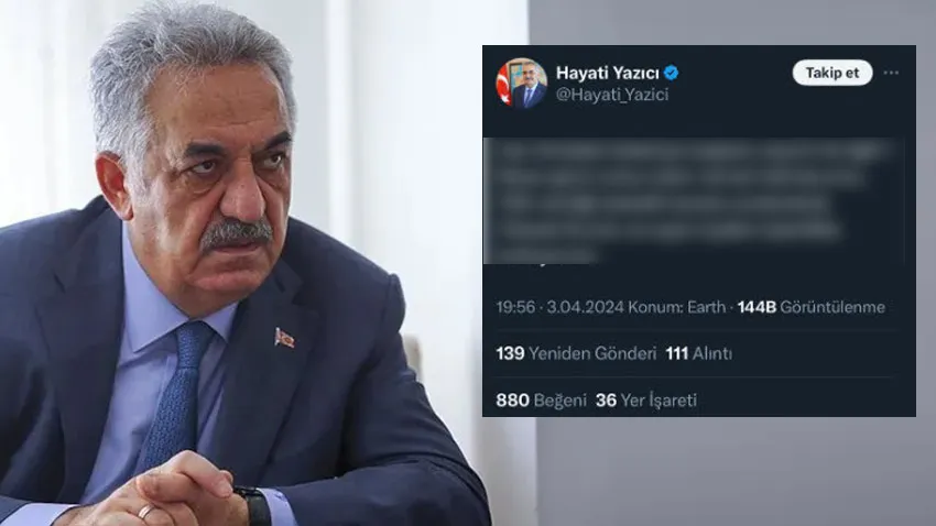 AKP Genel Başkan Yardımcısı'nın Sildiği Paylaşım!