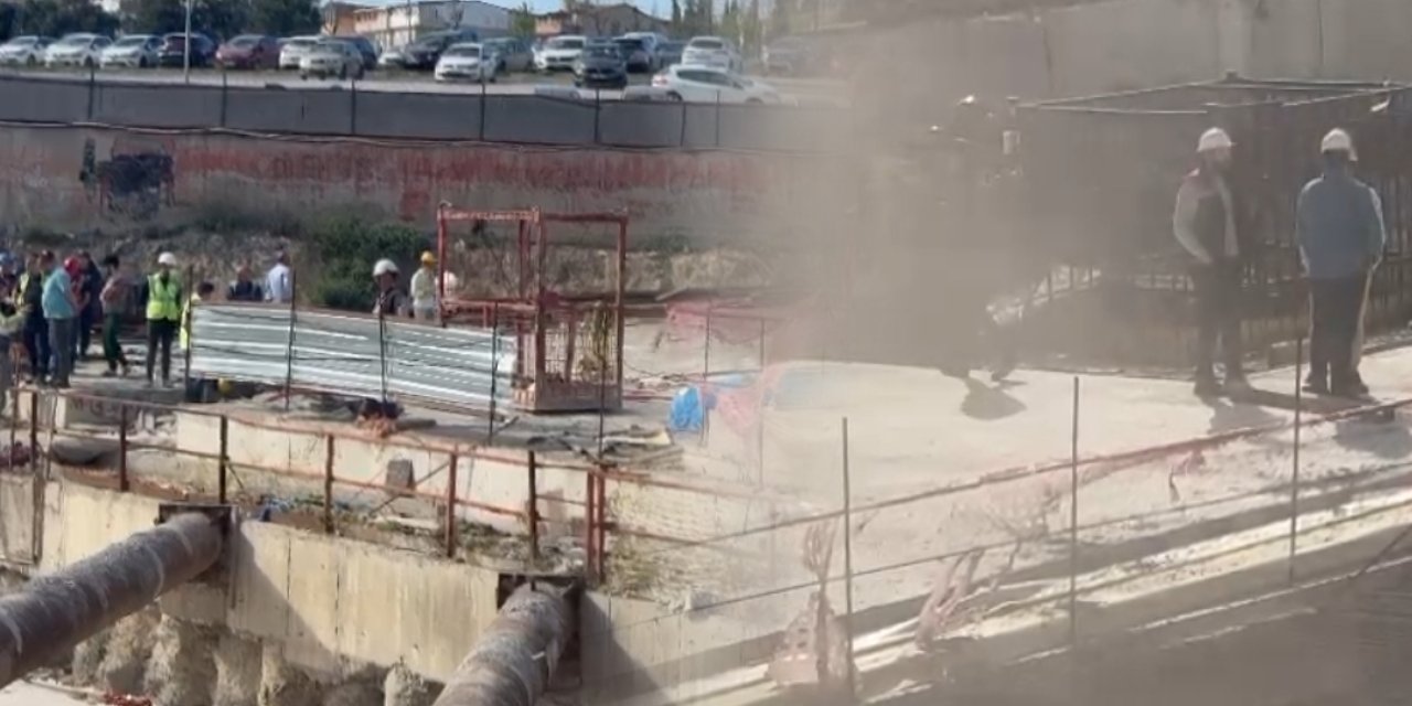 Kocaeli'nde Yapımı Süren Metro Tünelinde Yangın Çıktı