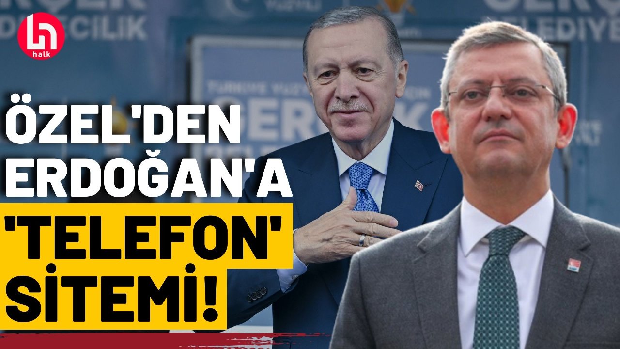 Özgür Özel'den Halk TV ekranlarında Erdoğan'a 'Telefon' sitemi!
