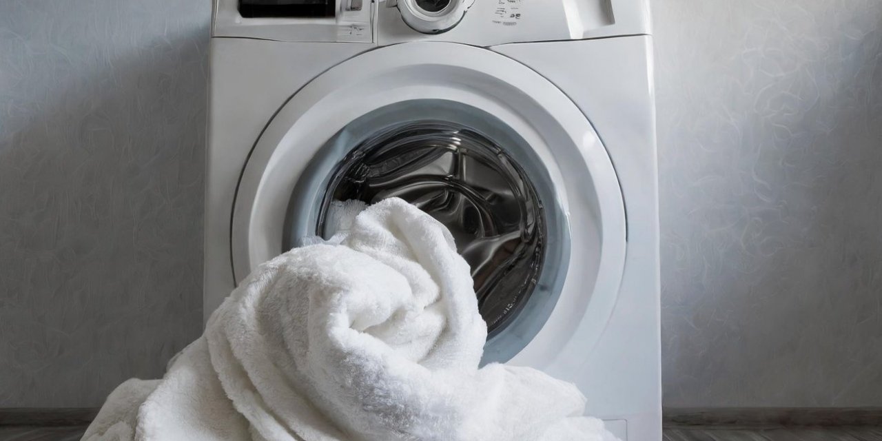 Büyük bir battaniye çamaşır makinesinde nasıl  kolayca yıkanabilir?