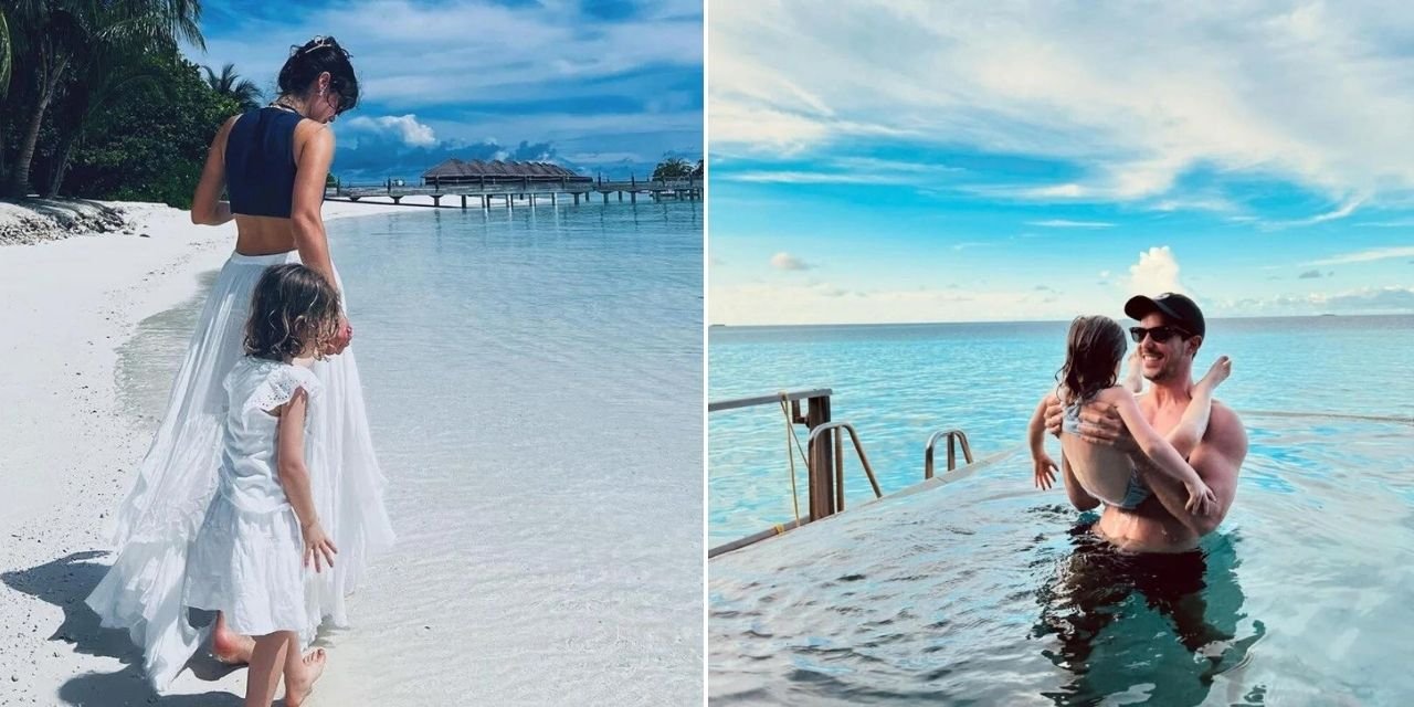 Pınar Deniz ile Kaan Yıldırım Maldivler'de Tatilde