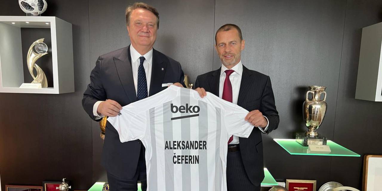 Hasan Arat UEFA Başkanı Aleksander Ceferin ile Bir Araya Geldi