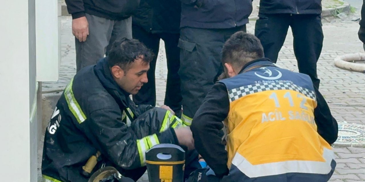 Çorlu'da Yangın: İtfaiye Eri Yaralandı