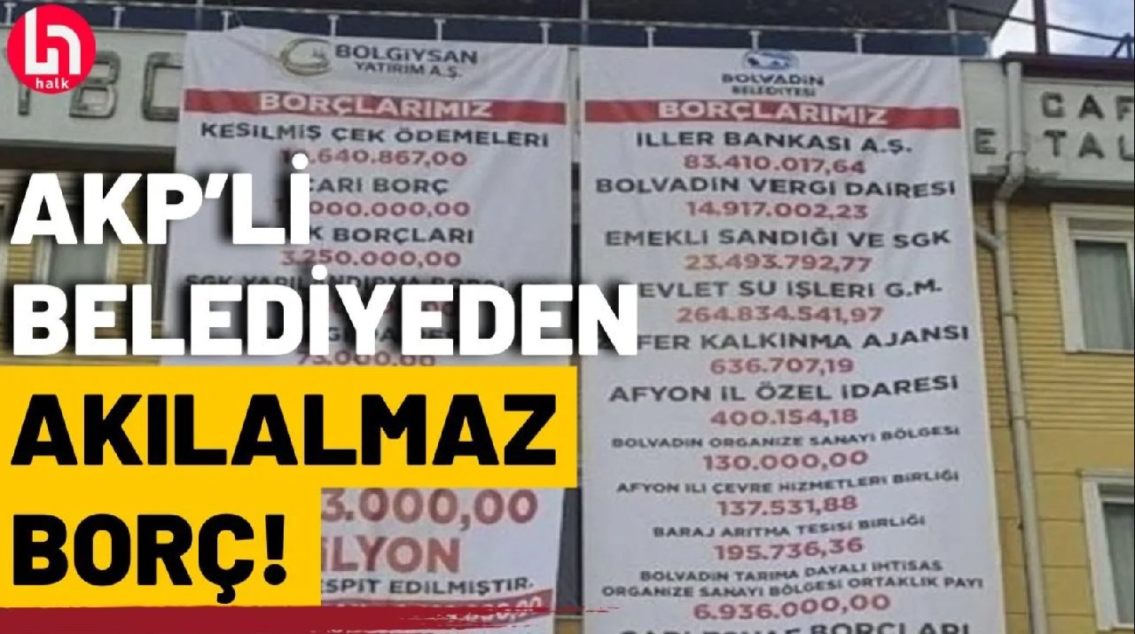 MHP'li yeni başkan, AKP'li belediyenin borçlarını afişe etti!