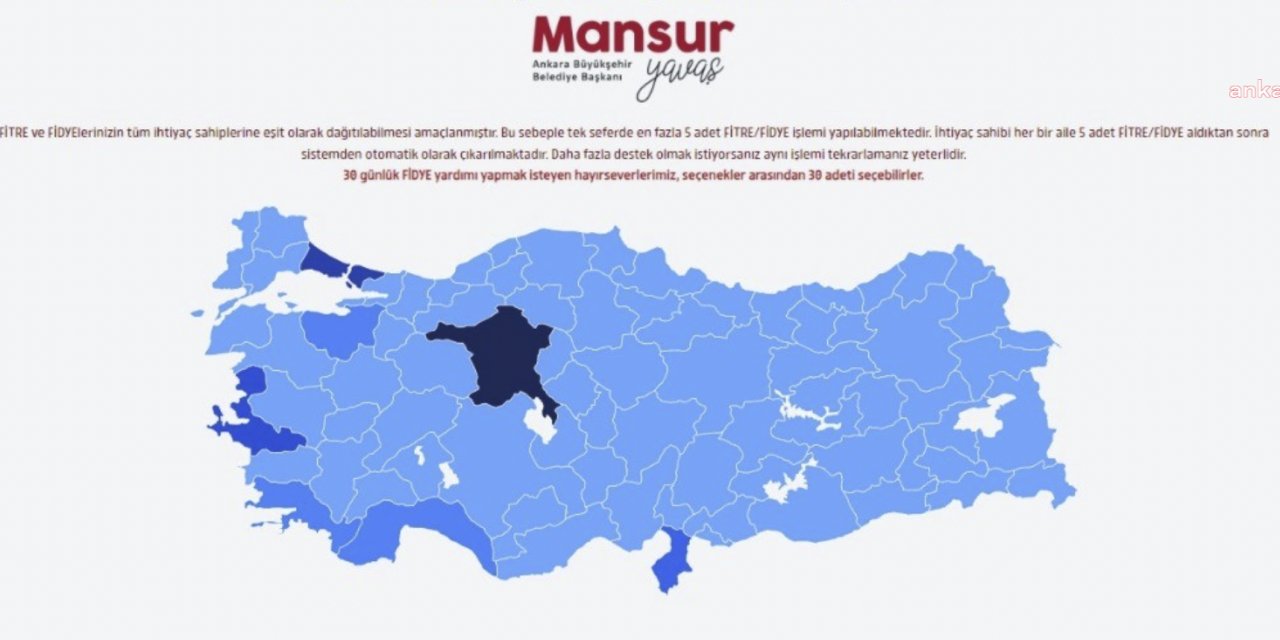 Ankara Büyükşehi̇r Beledi̇yesi̇’nden Dayanışma Örneği̇: “Fi̇tre Ver” Kampanyasıyla 24 Bi̇n 200 Ai̇leye Ulaşıldı