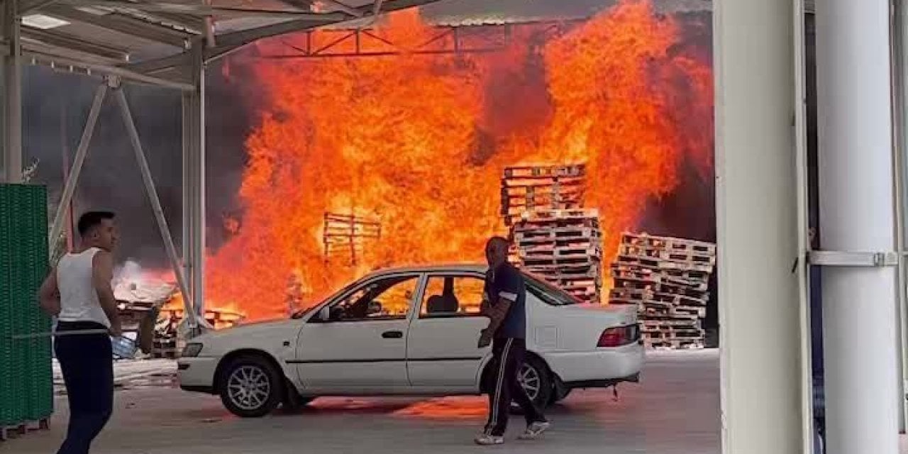 Mersin'de Yangın Paniği!