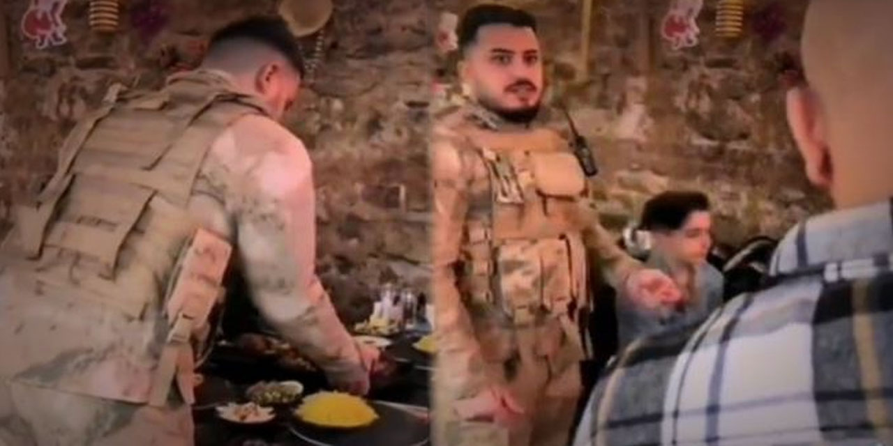 Garsonlara Asker Üniforması Giydirip Servis Yaptırdılar!