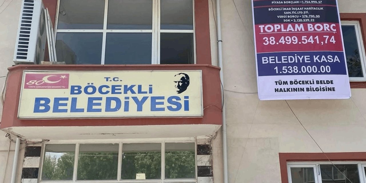 Böceklı Belediyesi'nde MHP'li Başkan Çerçi, AKP'li Başkandan Kalan 38 Milyon TL Borcu Astı!