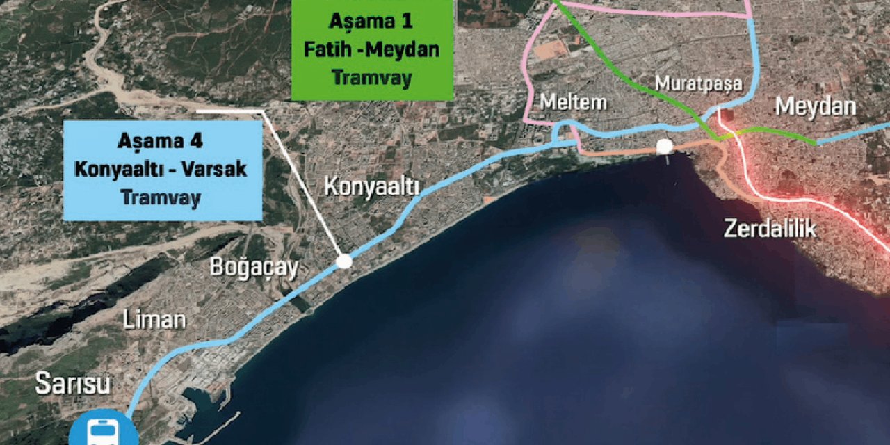 Antalya'da Büyük Adım: Konyaaltı-Varsa Raylı Sistem Hattı'nın İhalesi Tamamlandı