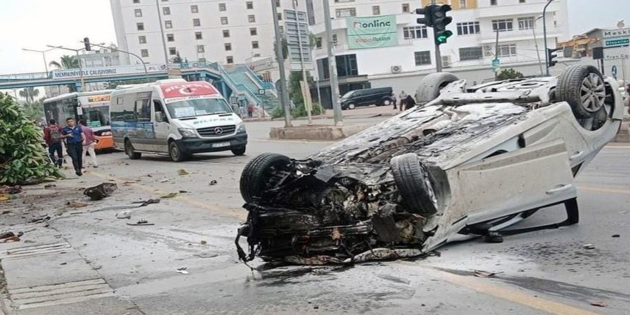 Mersin'de Feci Kaza: 1 Ölü 2 Yaralı!