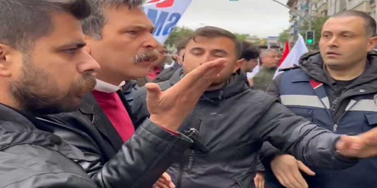 Saraçhane’de TİP’e Müdahale! Erkan Baş'tan Polise: Bağırma!