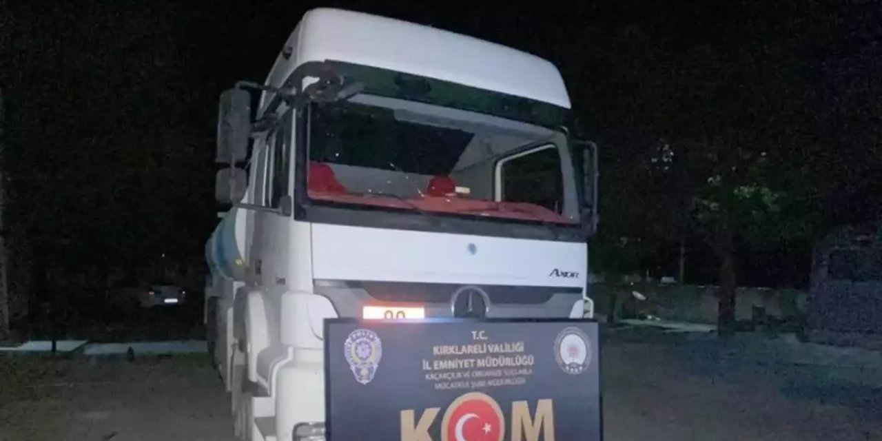 Kırklareli'nde Kaçak Akaryakıt Operasyonu: 9 Bin 600 Litre Karışımlı Yakıt Yakalandı