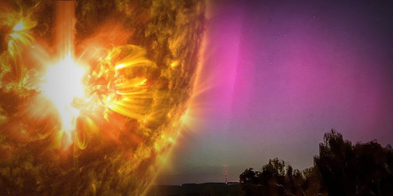 Büyük güneş patlaması 'Kuzey Işıkları'nı Türkiye'ye getirdi
