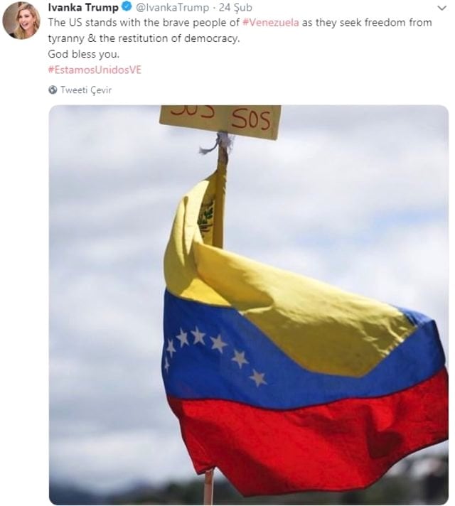 Trump'ın kızından çok konuşulacak Venezuela çıkışı!
