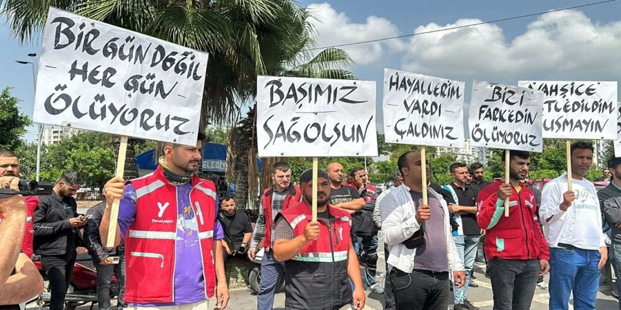 Adana'da Kuryeler, Kurye Cinayeti İçin Bir Araya Geldi