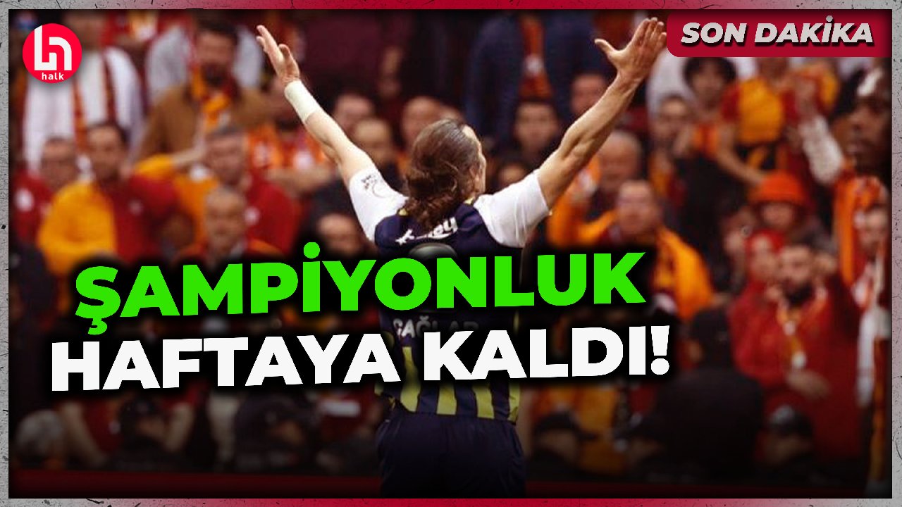 SON DAKİKA! Fenerbahçe, derbide Galatasaray'ı yendi: Süper Lig'de şampiyonluk son haftaya kaldı!
