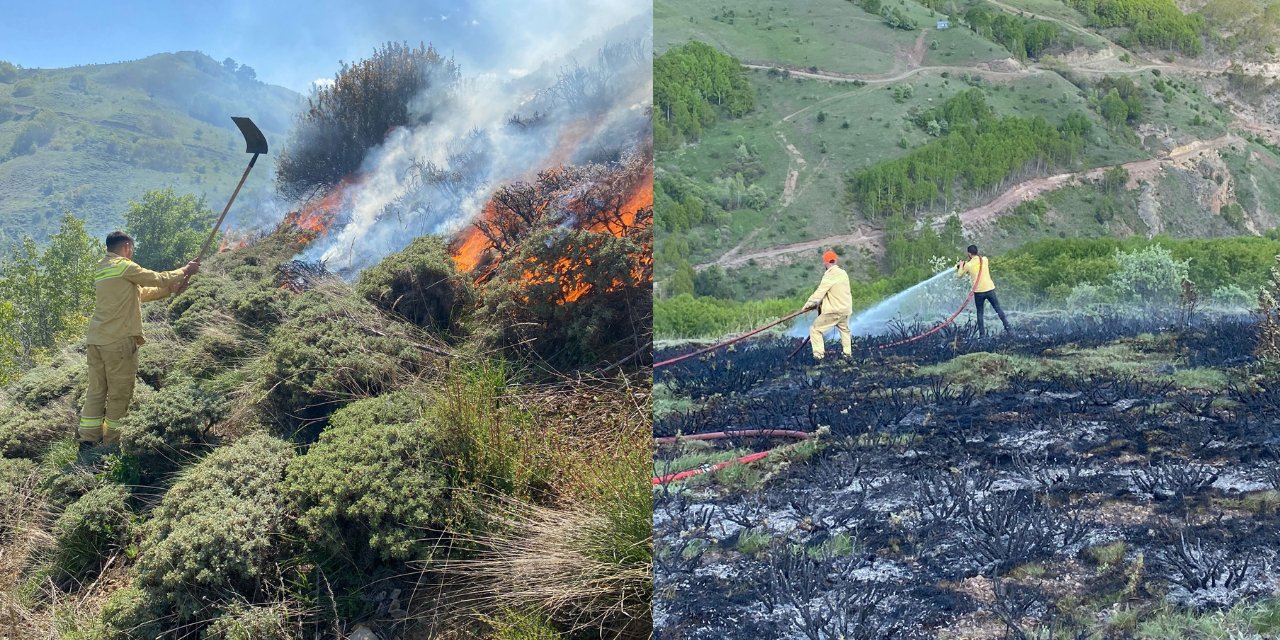 Korkutan Yangın! 30 Hektarlık Alan Küle Döndü!