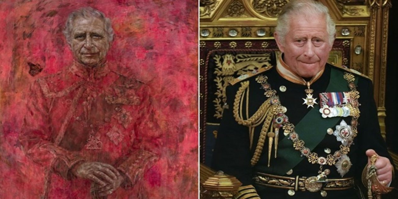 Kral Charles'ın portresi neden kırmızı? Ressamı Açıkladı