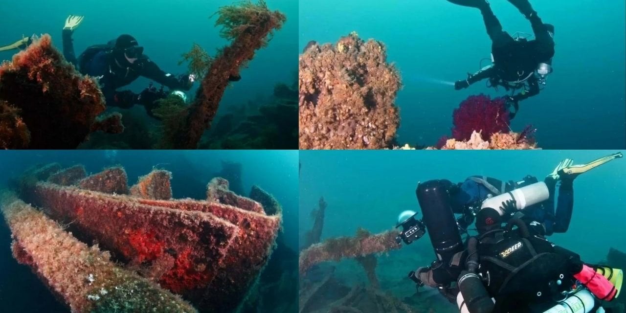 Su Altı Dalışıyla Çanakkale Savaşları'ndan Batıklar Fotoğraflandı