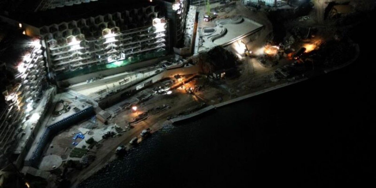 Şirketlerin Otel Hevesi Bitmiyor! Marmaris'te Yasağa Rağmen Gece Yarısı İnşaat Yapıldı
