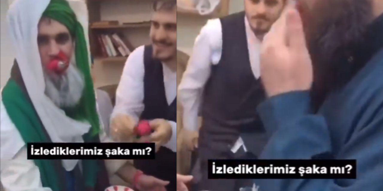 Tarikattan İzleyenleri Şok Eden Görüntüler: Parmaklarını Önce Ağzına, Sonra Çaya...