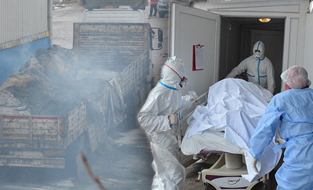 Alev alan TIR'da kimyasal panik! İşçiler hastaneye kaldırıldı