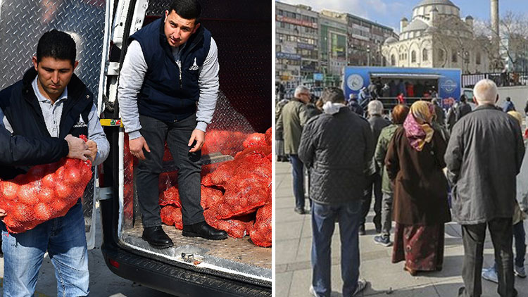 Erdoğan'ın 'varlık kuyruğu'na karşı adrese teslim bedava patates